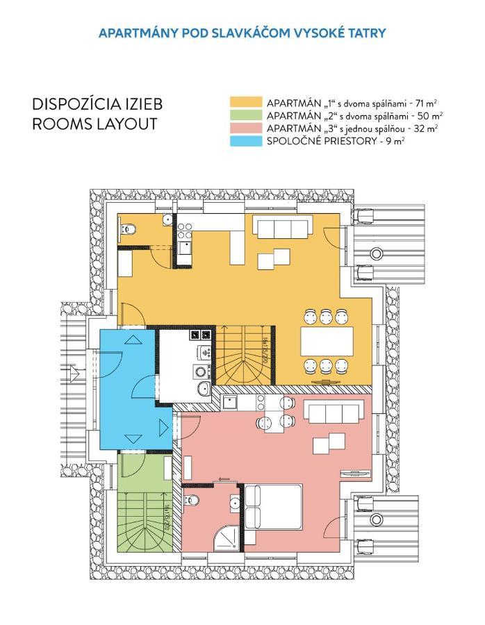 Apartmany Pod Slavkacom - Vysoke Tatry Veľký Slavkov Buitenkant foto